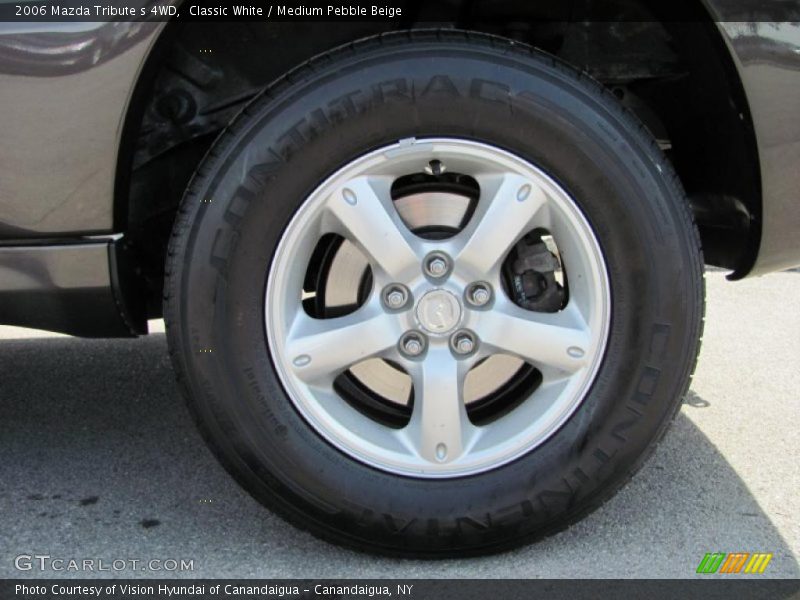 Classic White / Medium Pebble Beige 2006 Mazda Tribute s 4WD