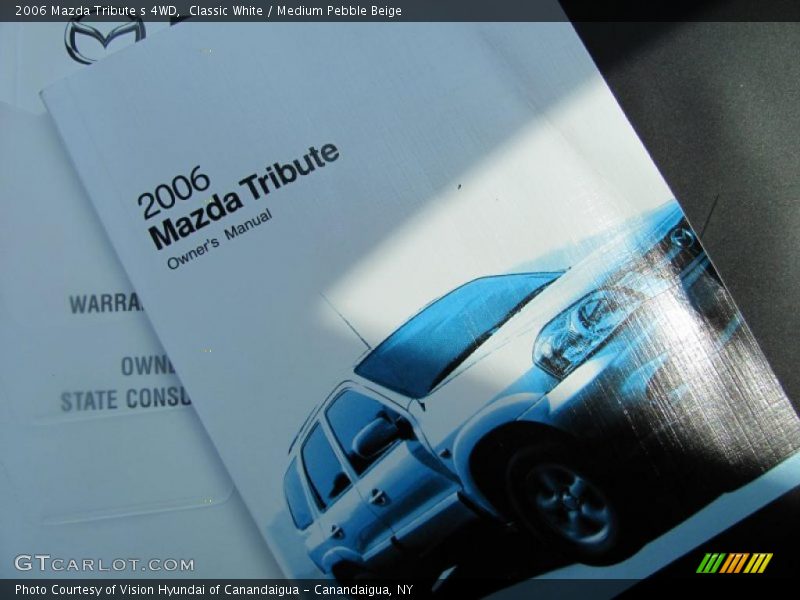Classic White / Medium Pebble Beige 2006 Mazda Tribute s 4WD