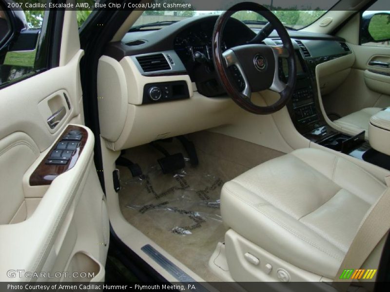 Blue Chip / Cocoa/Light Cashmere 2007 Cadillac Escalade AWD
