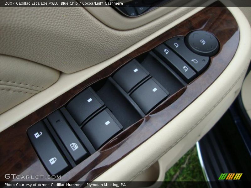 Blue Chip / Cocoa/Light Cashmere 2007 Cadillac Escalade AWD