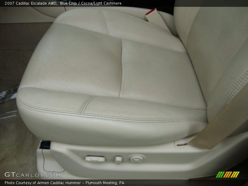 Blue Chip / Cocoa/Light Cashmere 2007 Cadillac Escalade AWD