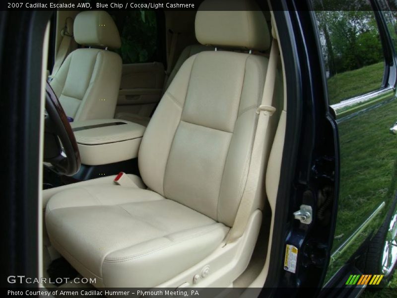 Blue Chip / Cocoa/Light Cashmere 2007 Cadillac Escalade AWD