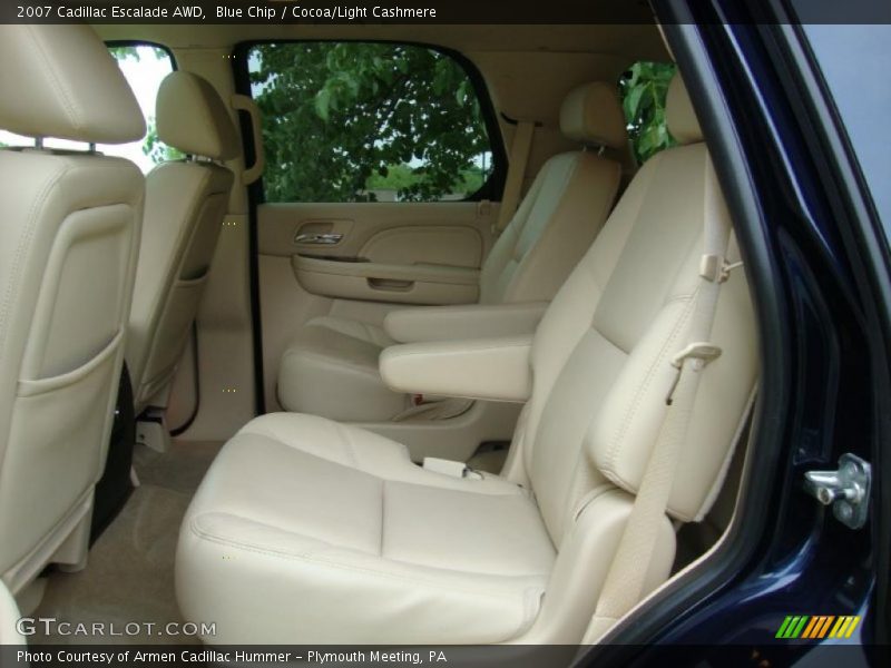 Blue Chip / Cocoa/Light Cashmere 2007 Cadillac Escalade AWD