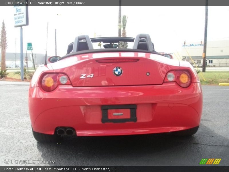 Bright Red / Black 2003 BMW Z4 3.0i Roadster