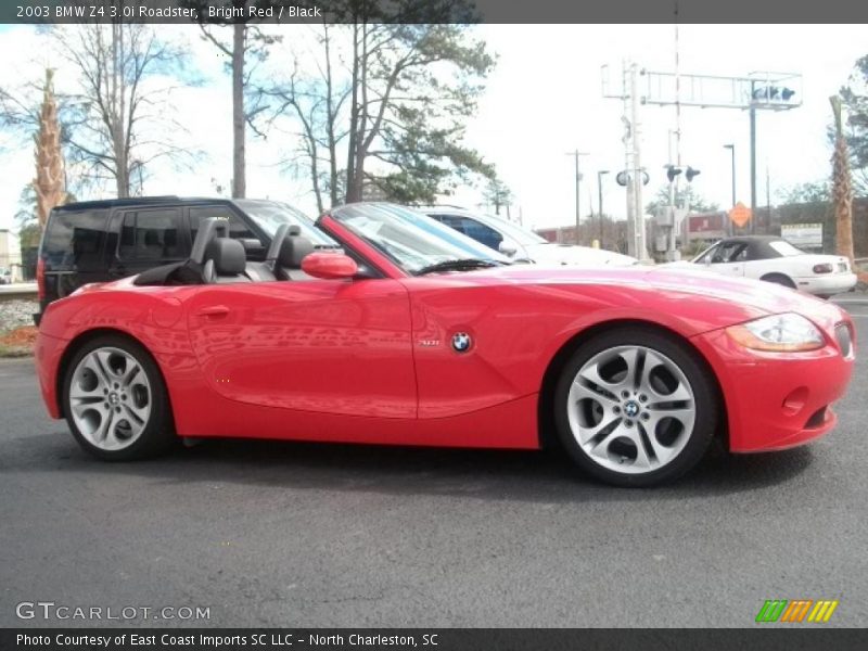 Bright Red / Black 2003 BMW Z4 3.0i Roadster