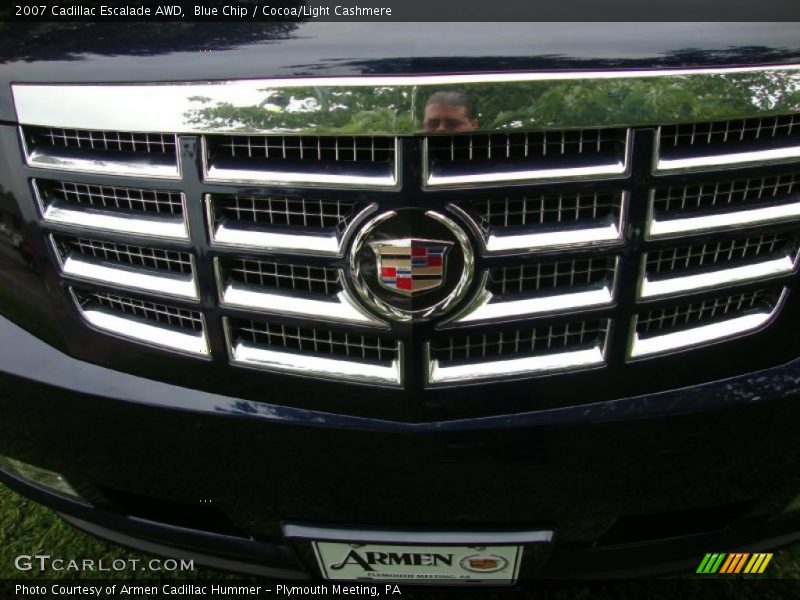 Blue Chip / Cocoa/Light Cashmere 2007 Cadillac Escalade AWD