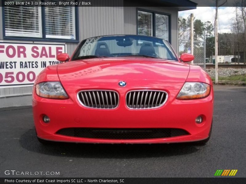 Bright Red / Black 2003 BMW Z4 3.0i Roadster