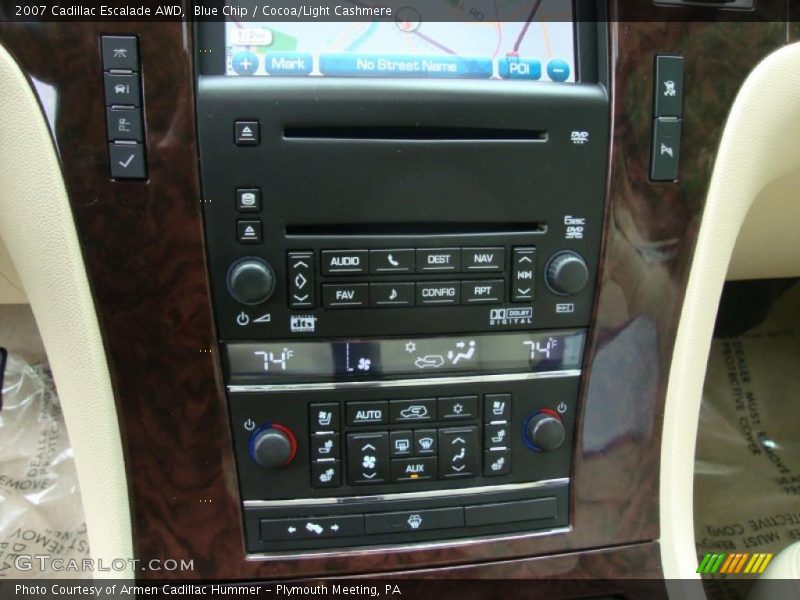 Blue Chip / Cocoa/Light Cashmere 2007 Cadillac Escalade AWD
