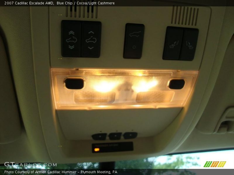 Blue Chip / Cocoa/Light Cashmere 2007 Cadillac Escalade AWD