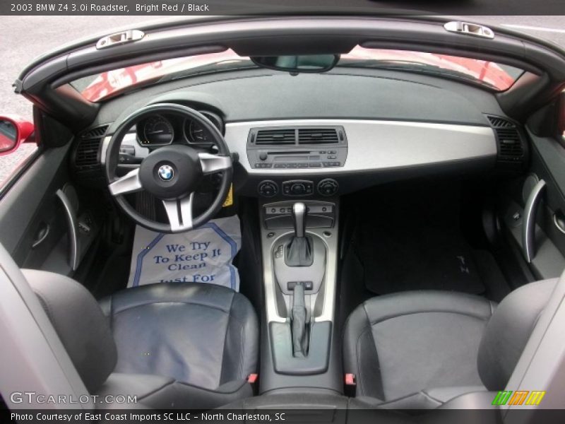 Bright Red / Black 2003 BMW Z4 3.0i Roadster