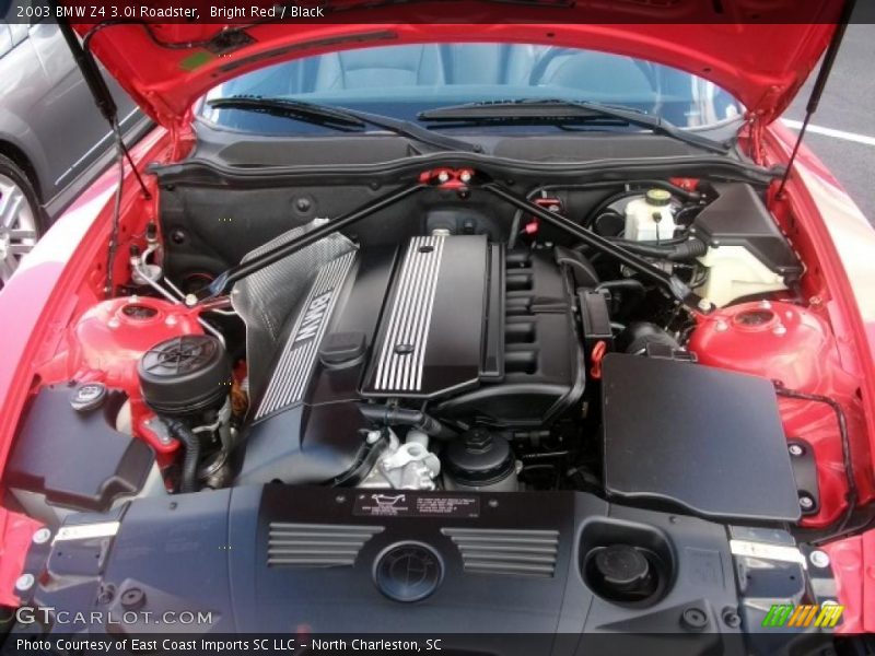 Bright Red / Black 2003 BMW Z4 3.0i Roadster