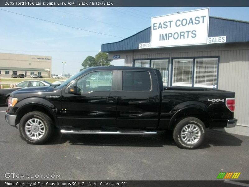 Black / Black/Black 2009 Ford F150 Lariat SuperCrew 4x4