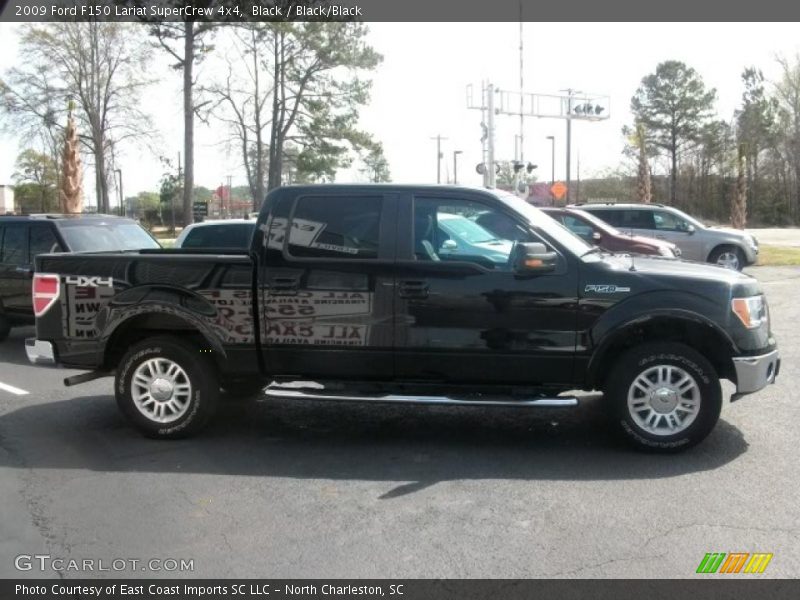 Black / Black/Black 2009 Ford F150 Lariat SuperCrew 4x4