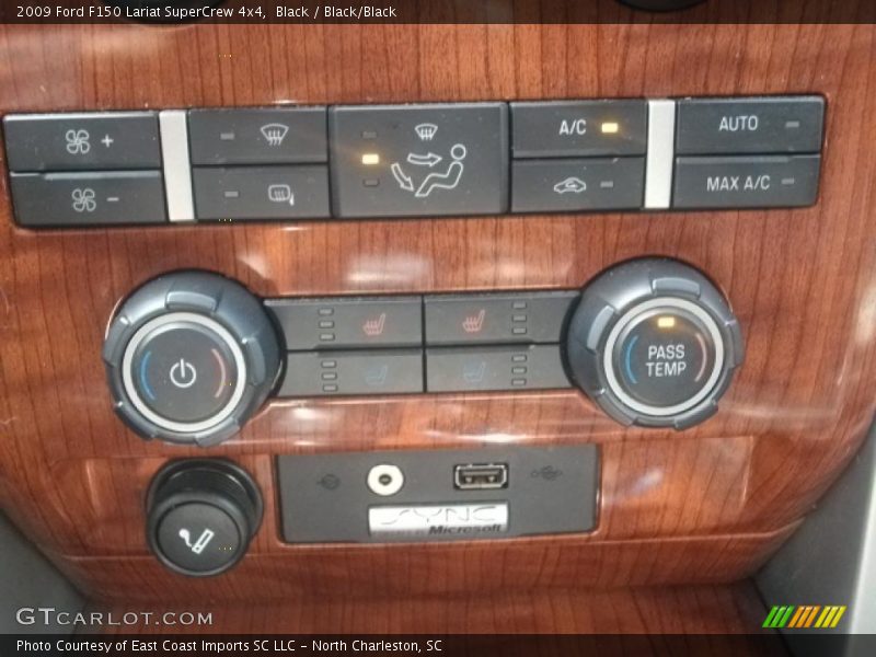 Black / Black/Black 2009 Ford F150 Lariat SuperCrew 4x4