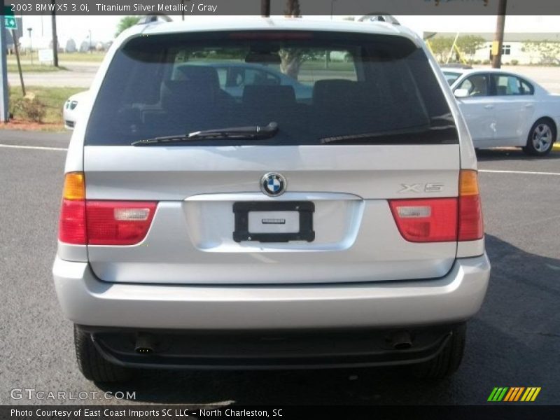 Titanium Silver Metallic / Gray 2003 BMW X5 3.0i