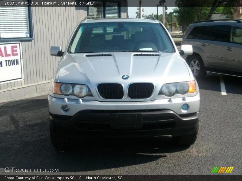 Titanium Silver Metallic / Gray 2003 BMW X5 3.0i