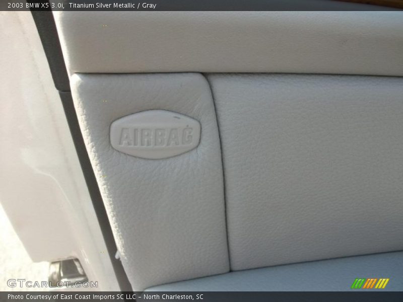 Titanium Silver Metallic / Gray 2003 BMW X5 3.0i