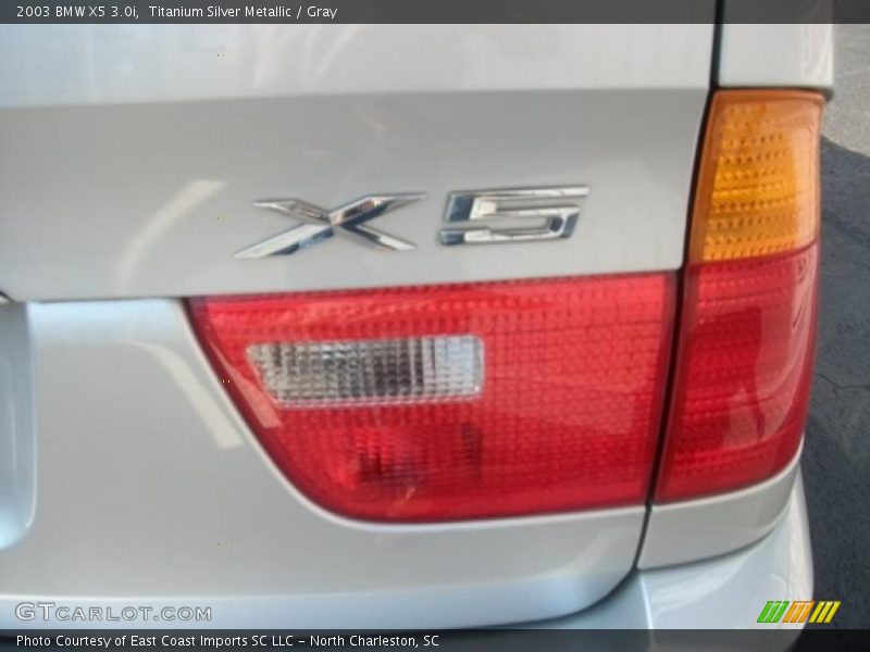 Titanium Silver Metallic / Gray 2003 BMW X5 3.0i