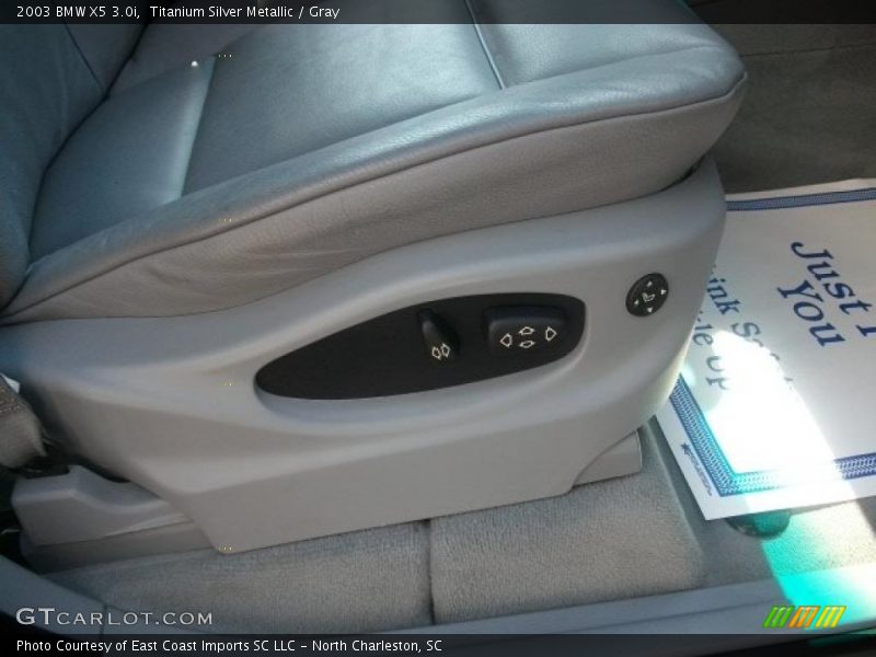 Titanium Silver Metallic / Gray 2003 BMW X5 3.0i
