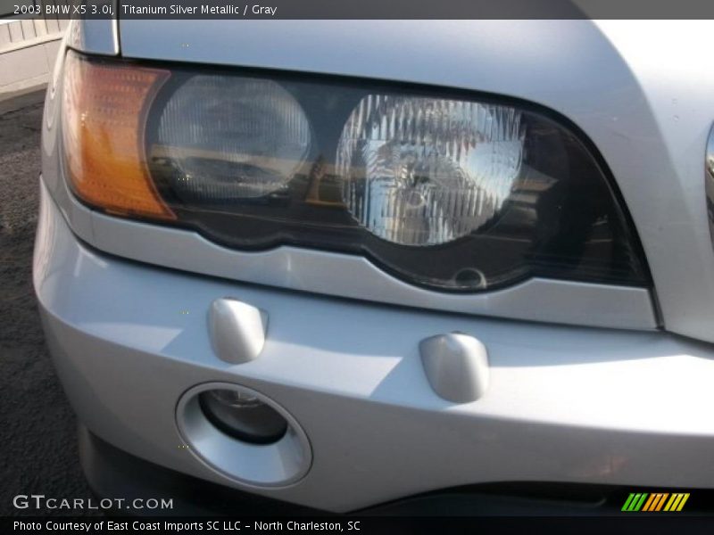 Titanium Silver Metallic / Gray 2003 BMW X5 3.0i