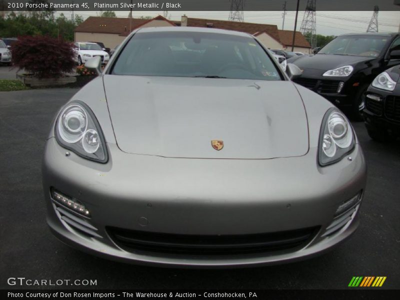 Platinum Silver Metallic / Black 2010 Porsche Panamera 4S