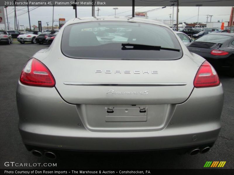 Platinum Silver Metallic / Black 2010 Porsche Panamera 4S