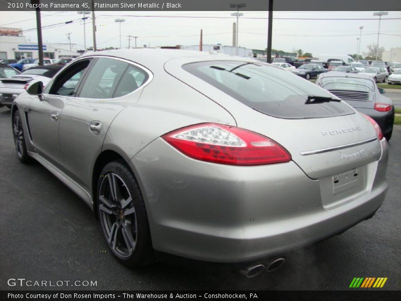 Platinum Silver Metallic / Black 2010 Porsche Panamera 4S