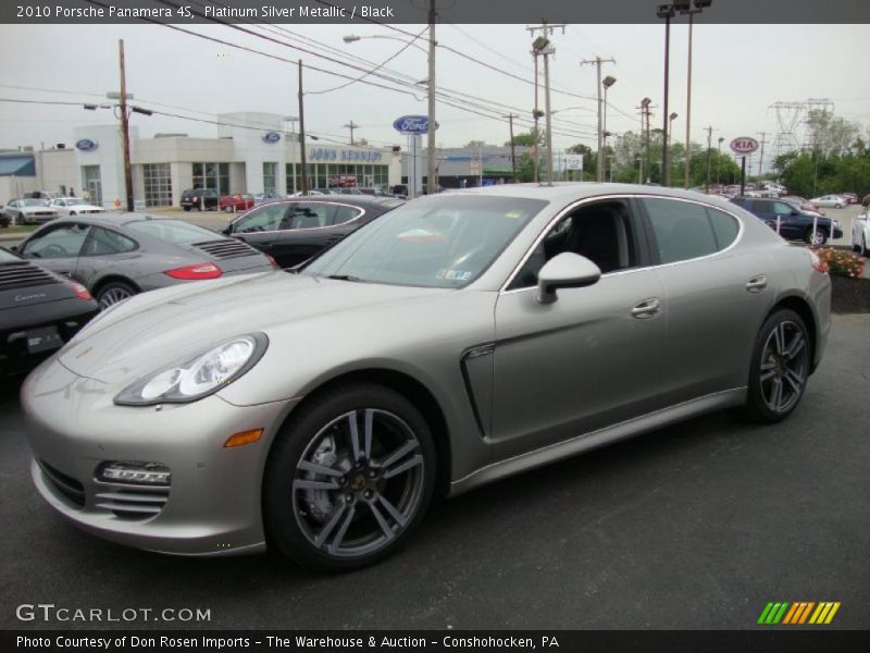 Platinum Silver Metallic / Black 2010 Porsche Panamera 4S