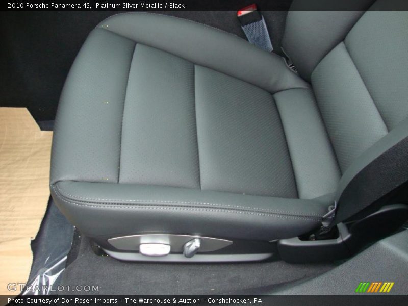 Platinum Silver Metallic / Black 2010 Porsche Panamera 4S