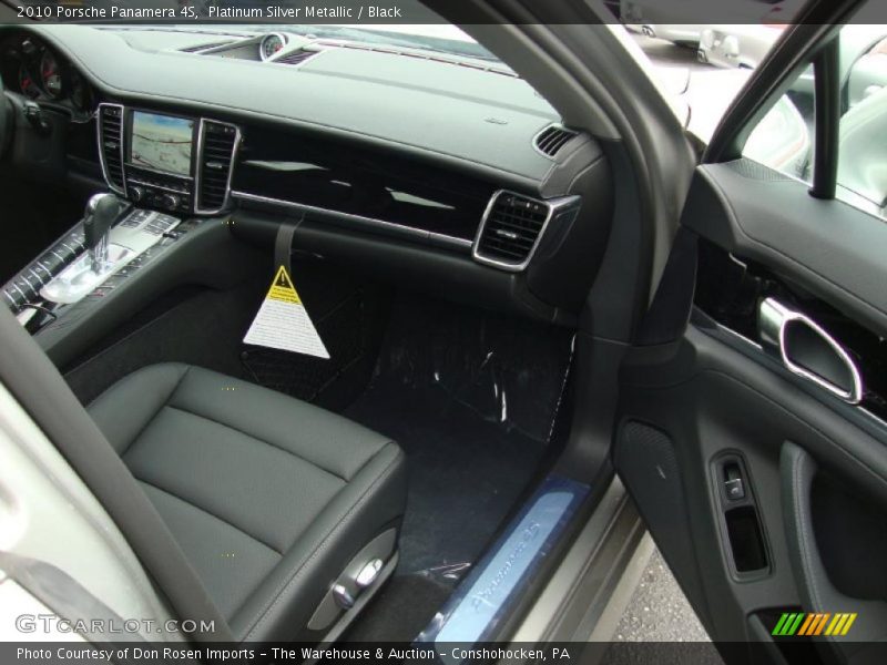 Platinum Silver Metallic / Black 2010 Porsche Panamera 4S