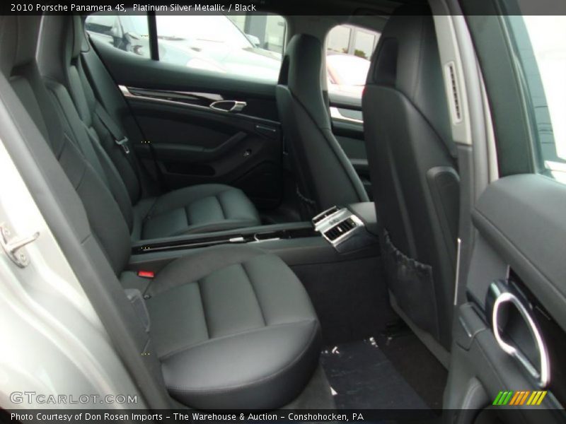 Platinum Silver Metallic / Black 2010 Porsche Panamera 4S