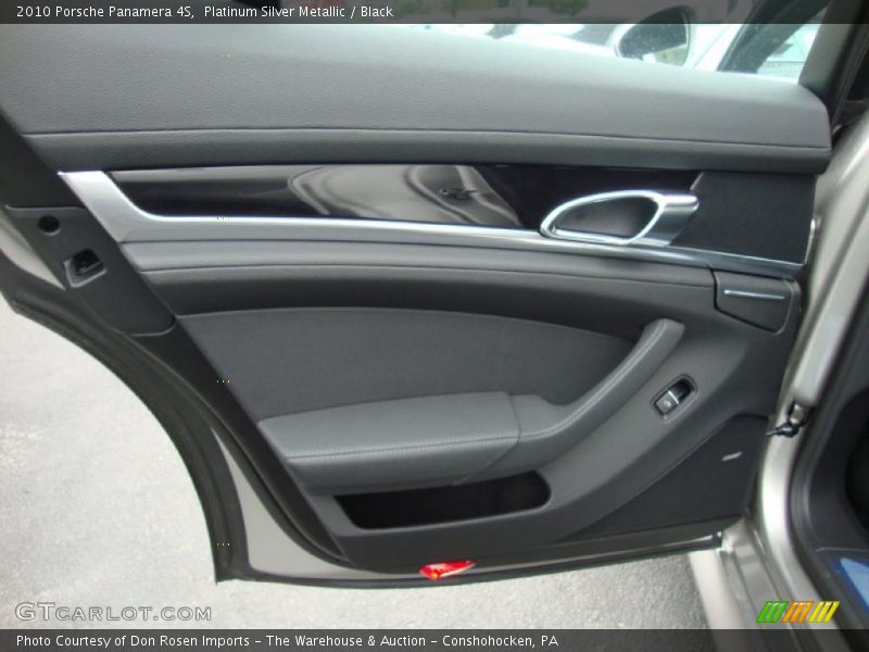Platinum Silver Metallic / Black 2010 Porsche Panamera 4S