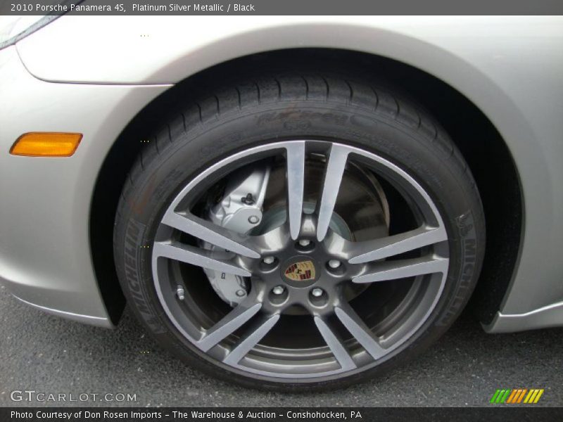 Platinum Silver Metallic / Black 2010 Porsche Panamera 4S
