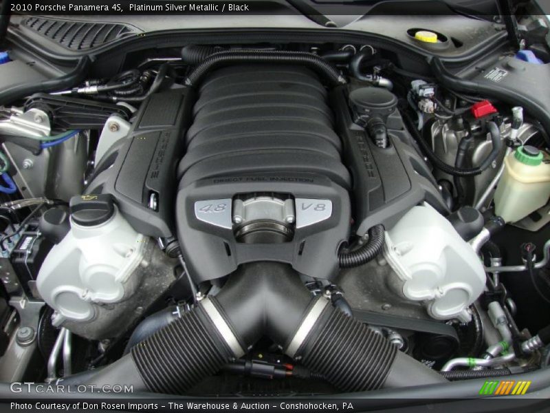 Platinum Silver Metallic / Black 2010 Porsche Panamera 4S