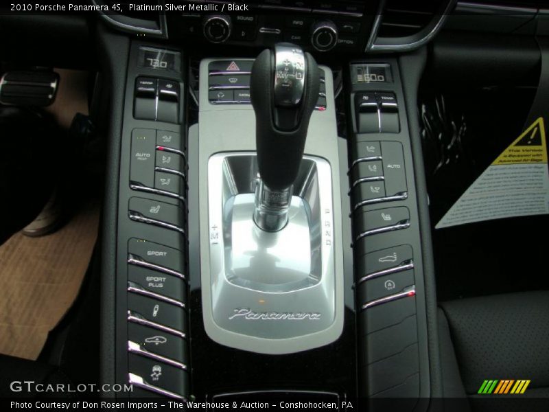 Platinum Silver Metallic / Black 2010 Porsche Panamera 4S