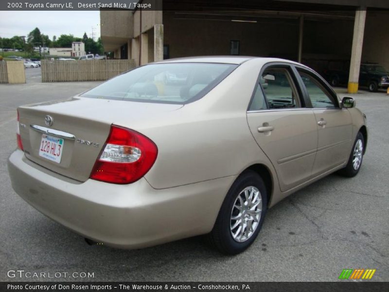 Desert Sand Mica / Taupe 2002 Toyota Camry LE