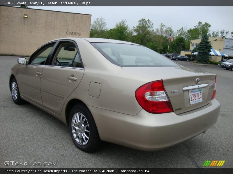 Desert Sand Mica / Taupe 2002 Toyota Camry LE