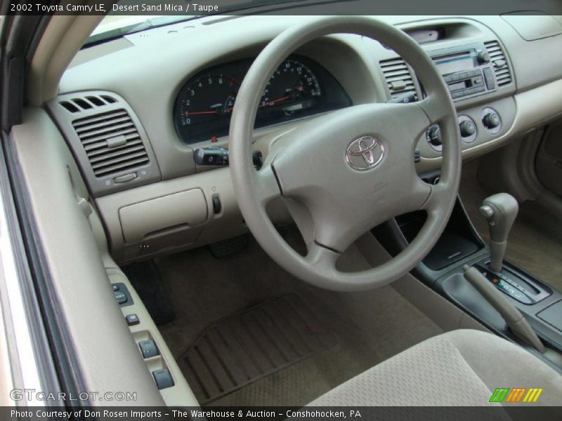 Desert Sand Mica / Taupe 2002 Toyota Camry LE