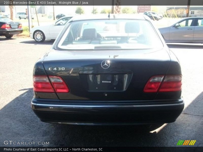 Midnight Blue / Java 2001 Mercedes-Benz E 430 Sedan