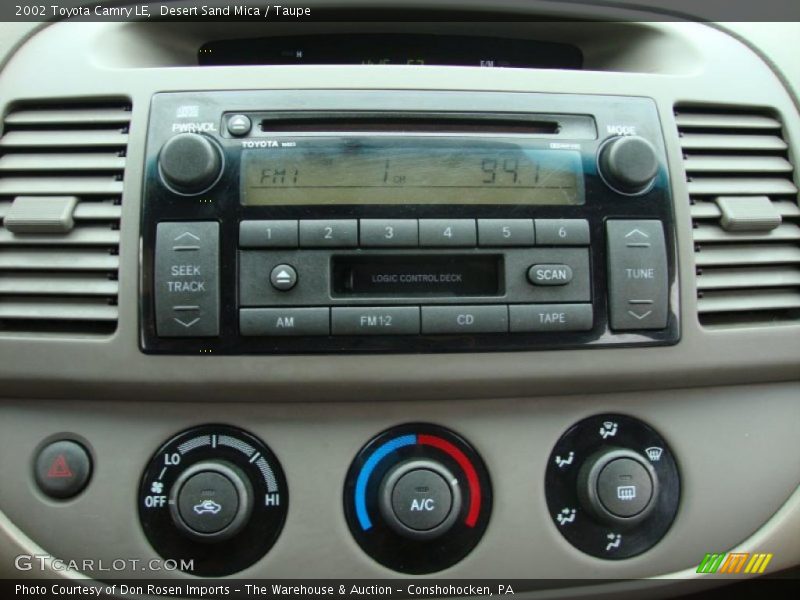 Desert Sand Mica / Taupe 2002 Toyota Camry LE