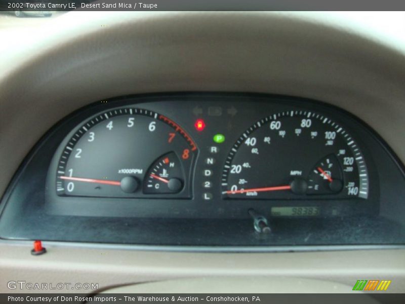 Desert Sand Mica / Taupe 2002 Toyota Camry LE