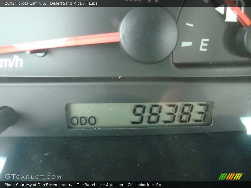 Desert Sand Mica / Taupe 2002 Toyota Camry LE
