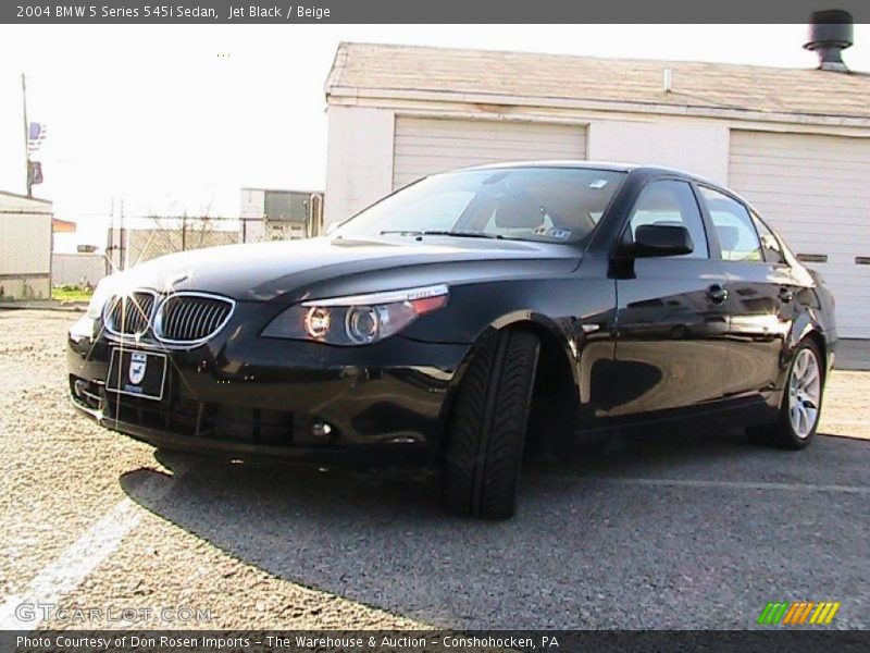 Jet Black / Beige 2004 BMW 5 Series 545i Sedan