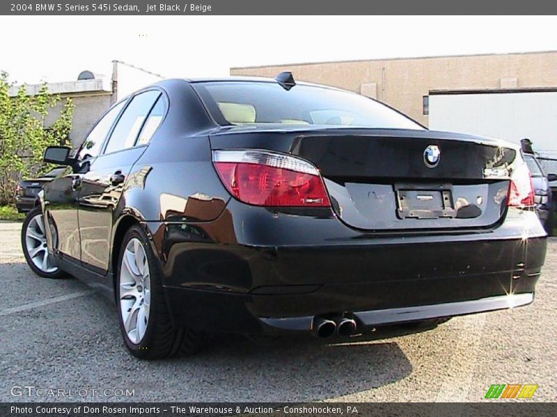 Jet Black / Beige 2004 BMW 5 Series 545i Sedan