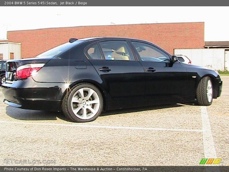 Jet Black / Beige 2004 BMW 5 Series 545i Sedan