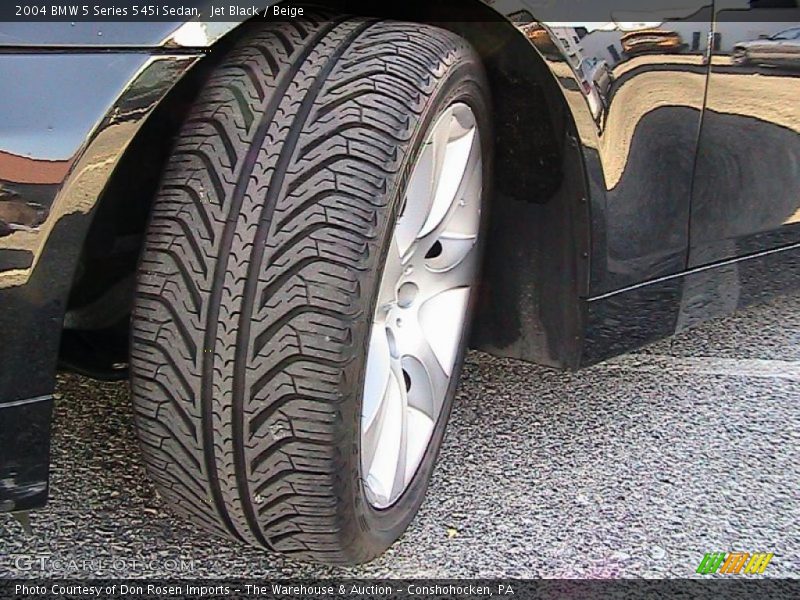Jet Black / Beige 2004 BMW 5 Series 545i Sedan