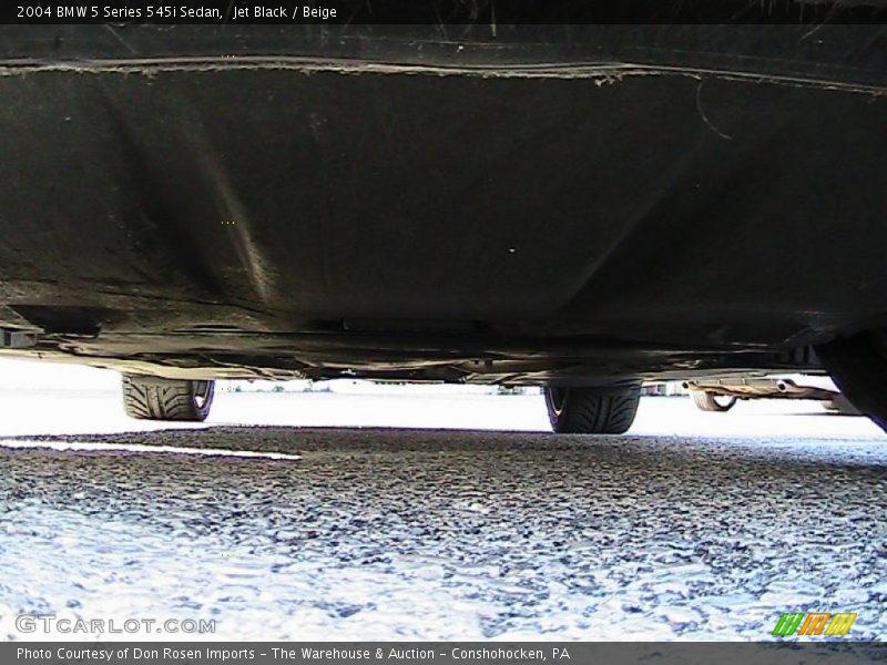 Jet Black / Beige 2004 BMW 5 Series 545i Sedan
