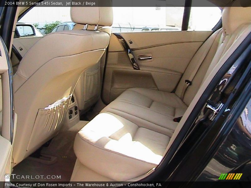Jet Black / Beige 2004 BMW 5 Series 545i Sedan