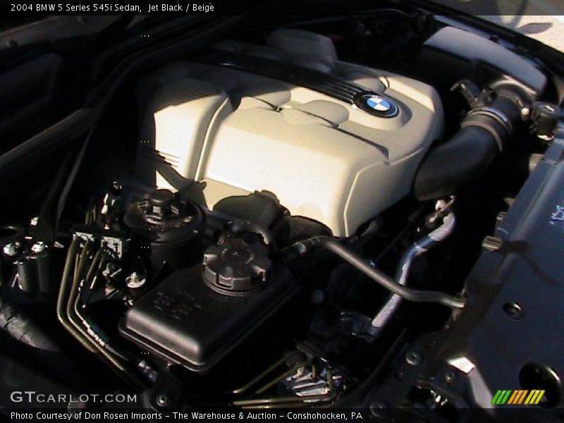 Jet Black / Beige 2004 BMW 5 Series 545i Sedan