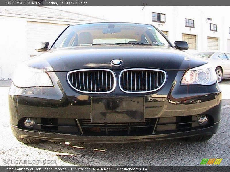 Jet Black / Beige 2004 BMW 5 Series 545i Sedan